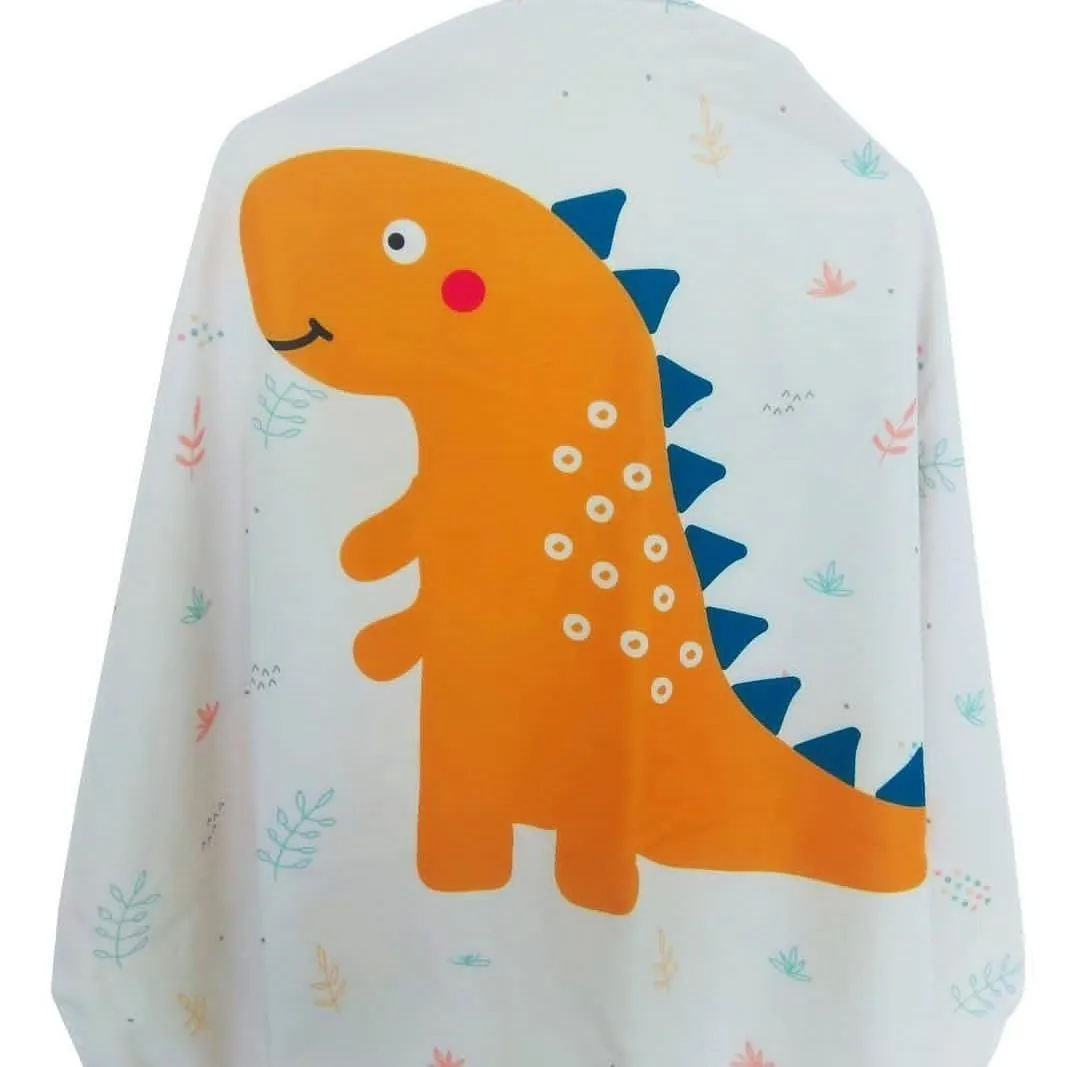 Nursing Apron - Dino Orange
